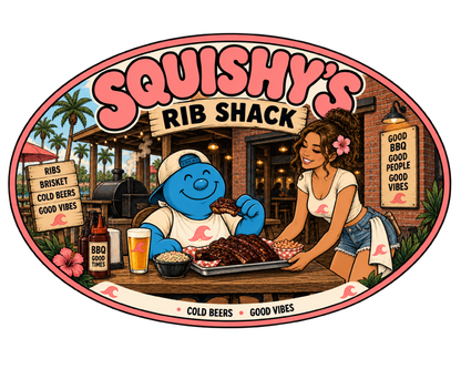 Squishy's Rib Shack Unisex t-shirt