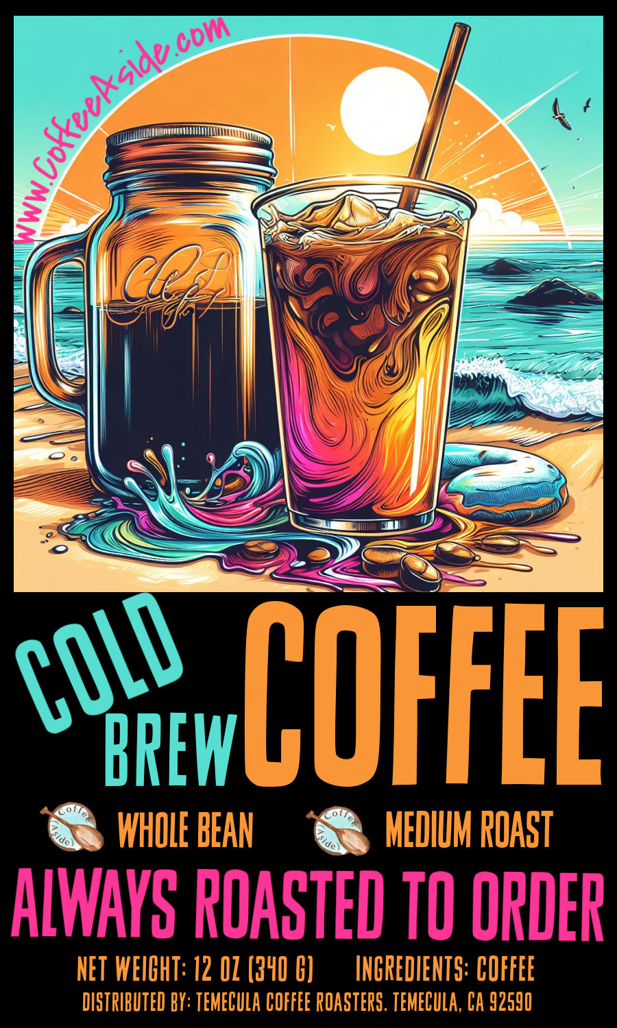Cold Brew Coffee; 12oz. [FREE SHIPPING]