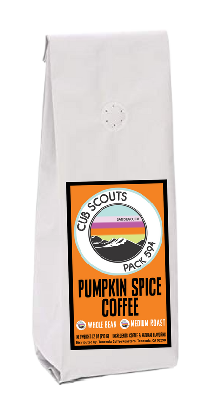 Pumpkin Spice (Whole Bean); 12oz; [Cub Scout Pack 594]
