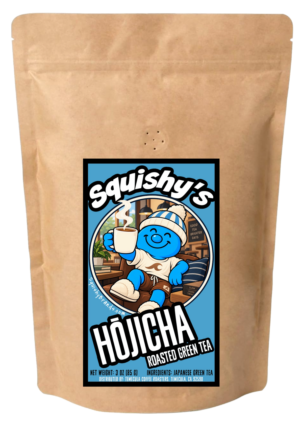 Squishy's Hōjicha Roasted Green Tea Powder (3oz); [FREE SHIPPING]
