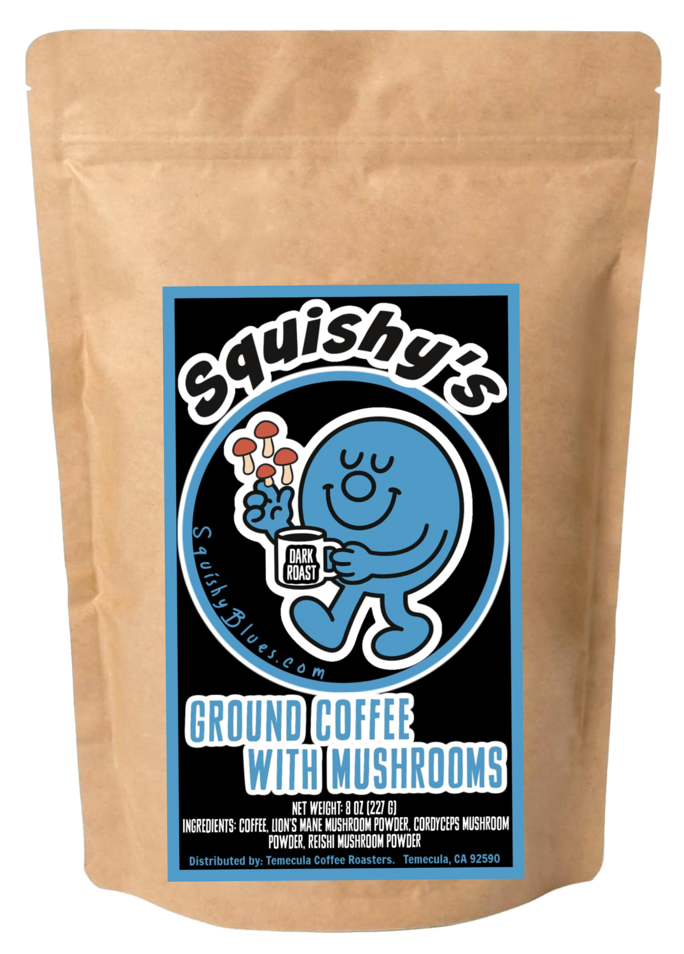 Squishy's Mushroom Coffee (8oz); [FREE SHIPPING]