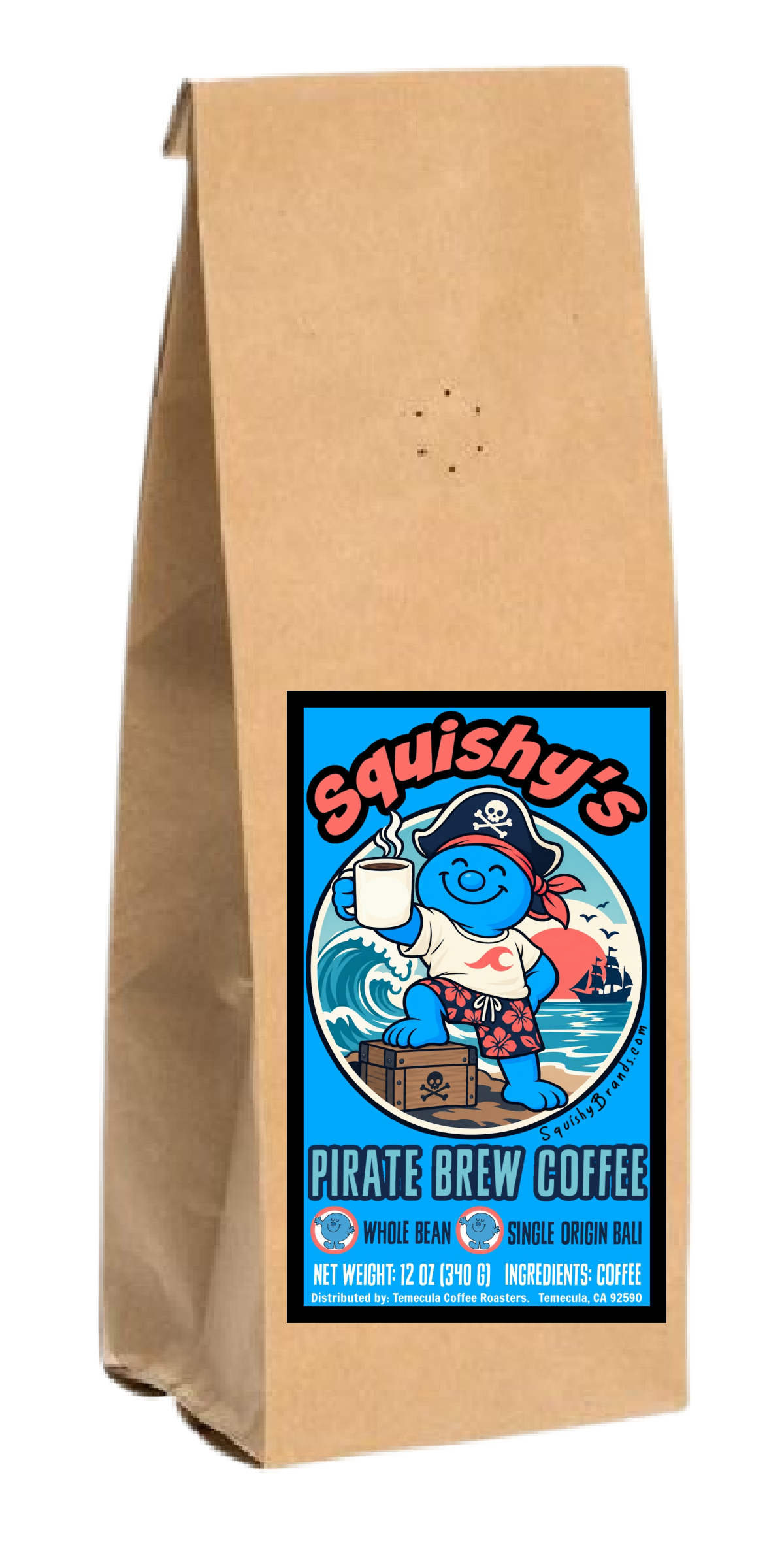 Squishy Pirate Brew (Bali Blue); 12oz. [FREE SHIPPING]