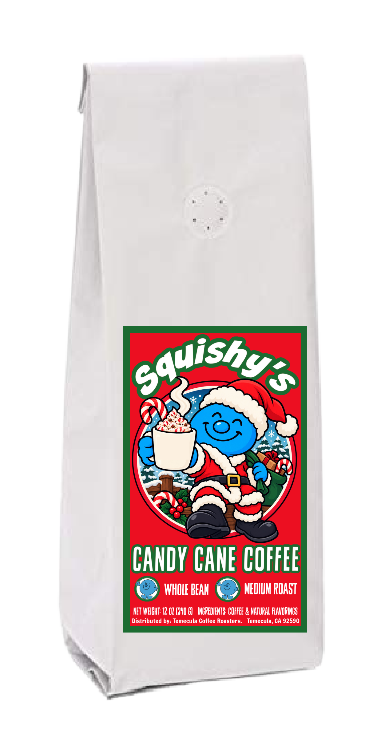 Squishy's Candy Cane Coffee; 12oz. [FREE SHIPPING]