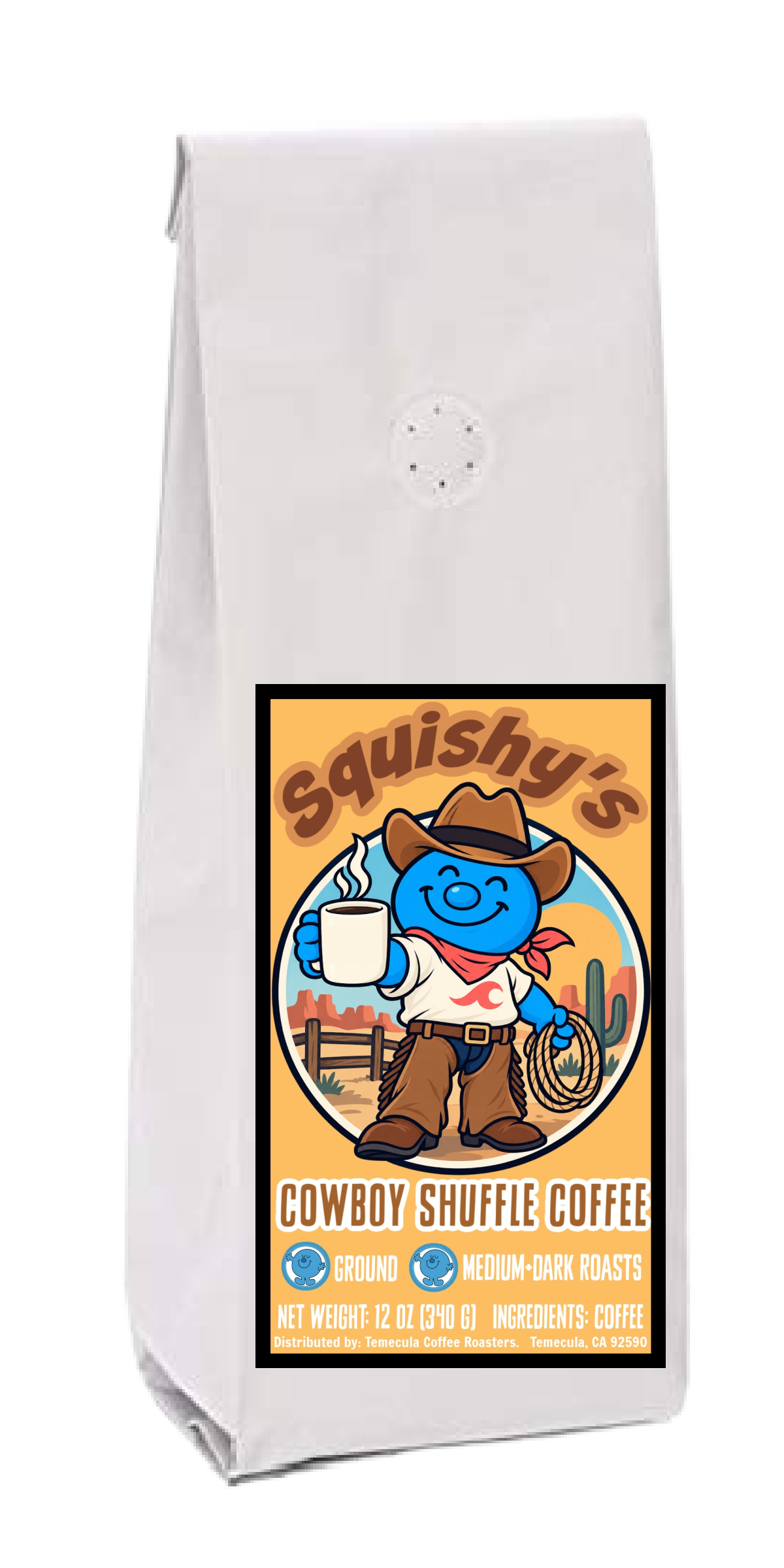 Squishy Cowboy Coffee; 12oz [FREE SHIPPING]