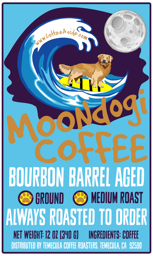 Moondogi Coffee (Bourbon Barrel Aged); 12oz [FREE SHIPPING]