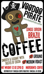 Voodoo Pirate Coffee (Brazil); 12oz [FRE SHIPPING]