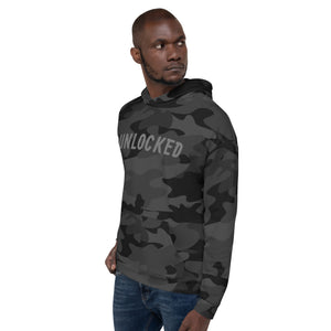"Unlocked Black Camo" Hoodie (Athletic Fit/Rad Soft Feel)