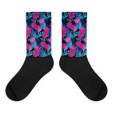 Load image into Gallery viewer, Traveller&#39;s Tale Socks (Pink &amp; Blue Floral)
