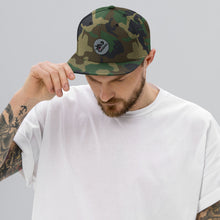 Load image into Gallery viewer, Unlocked Snapback Hat (Green Camo)
