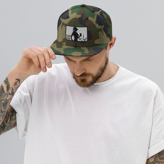 "Cart Girl Golf" Snapback Camo Hat