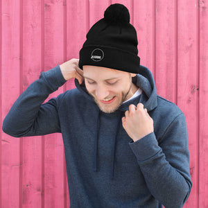 4Learning Embroidered Pom-Pom Beanie