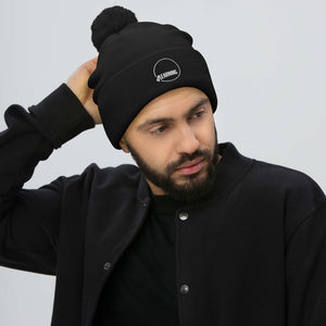 4Learning Embroidered Pom-Pom Beanie