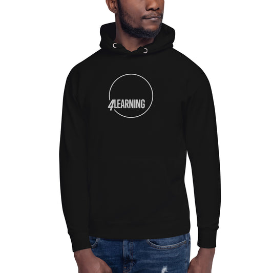 "4Learning" Embroidered Unisex Hoodie (Regular Fit)