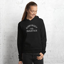 Load image into Gallery viewer, &quot;Everyone VS Injustice&quot; Embroidered Unisex Hoodie (Athletic Fit/Super Soft)
