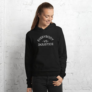 "Everyone VS Injustice" Embroidered Unisex Hoodie (Athletic Fit/Super Soft)