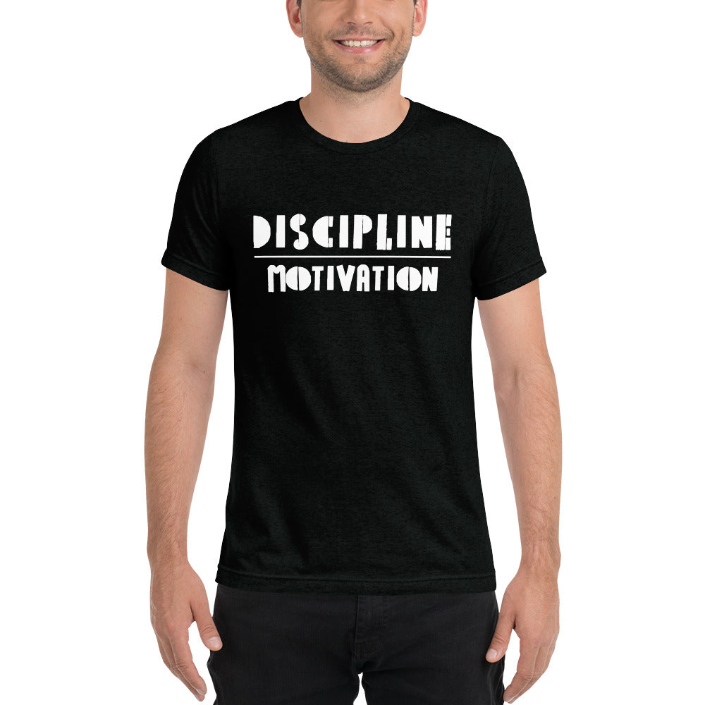 "Discipline over Motivation" Unisex t-shirt (Athletic Fit/Super Soft)