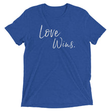 Load image into Gallery viewer, &quot;Love Wins&quot; Unisex t-shirt (Athletic Fit/Super Soft)
