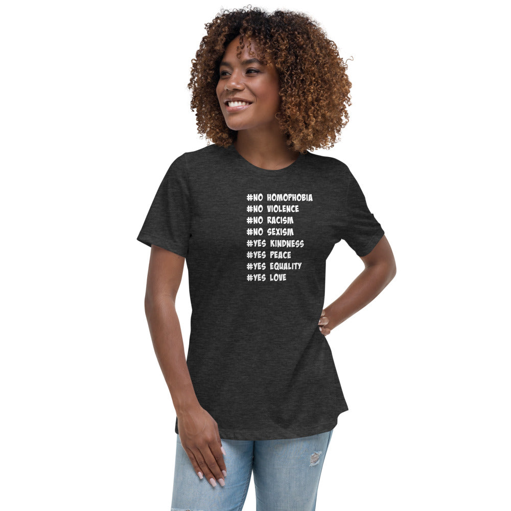 "NO" Women's Relaxed T-Shirt